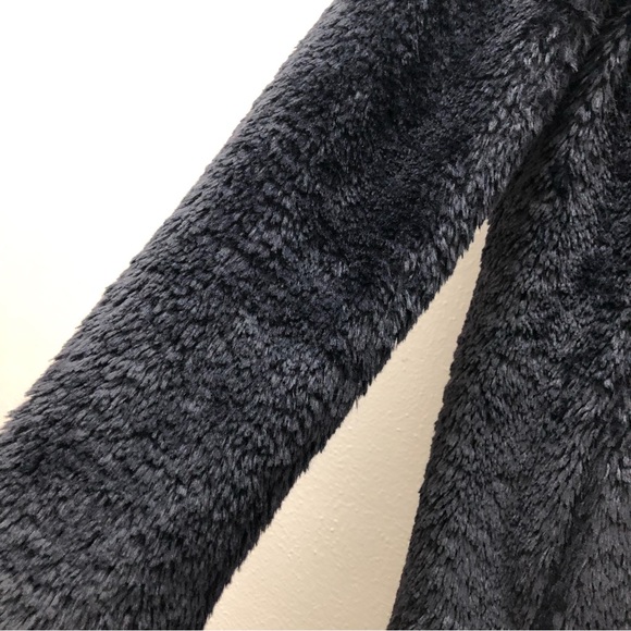 Kenneth Cole NY W Size S Black Long Sleeve Faux Fur Coat with Stand-up Collar - Picture 4 of 8